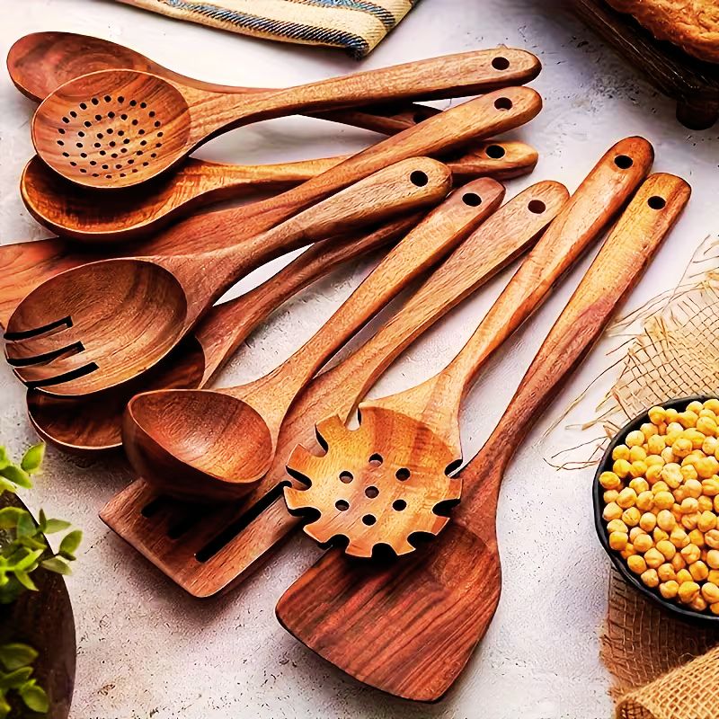 Luxus teakfa étkészlet (15 darabos)