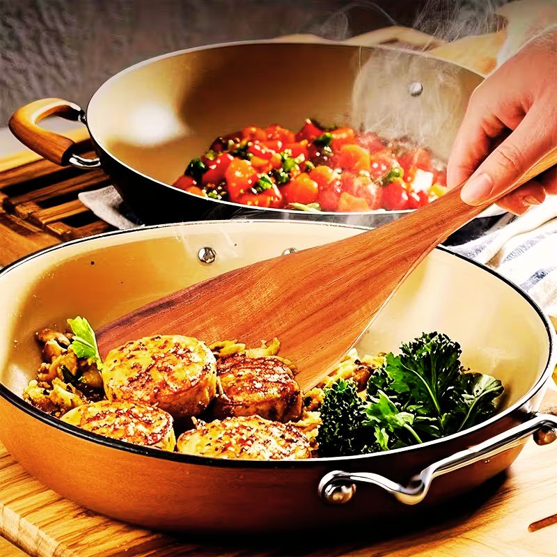 Luxus teakfa étkészlet (15 darabos)