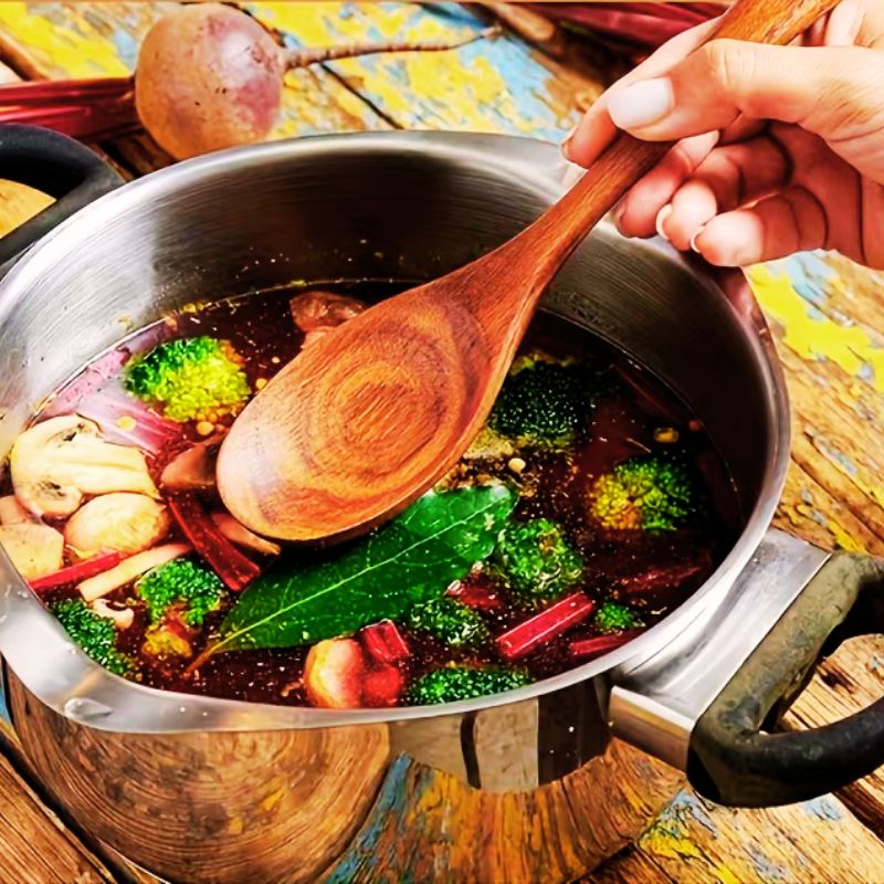 Luxus teakfa étkészlet (15 darabos)