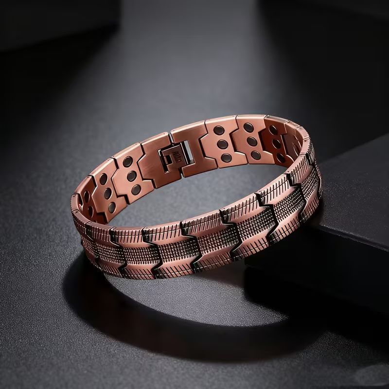 Vintage stílusú fogantyú– Mágneses réz karkötő